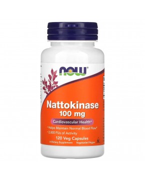 NOW Foods, Наттокиназа, 100 мг, 120 капсул NOW Foods, Наттокиназа, 100 мг, 120 капсул